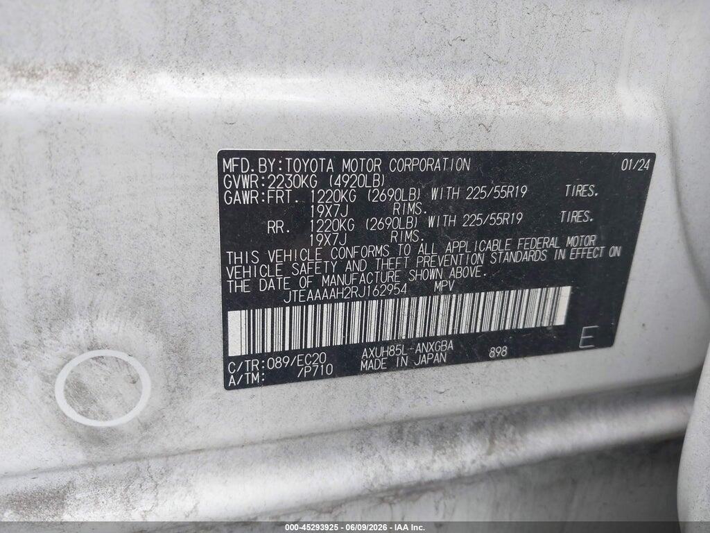 JTEAAAAH2RJ162954 2024 TOYOTA VENZA photo no. 9