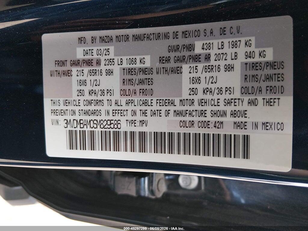 3MVDMBAM0SM829586 2025 MAZDA CX-30 photo no. 9