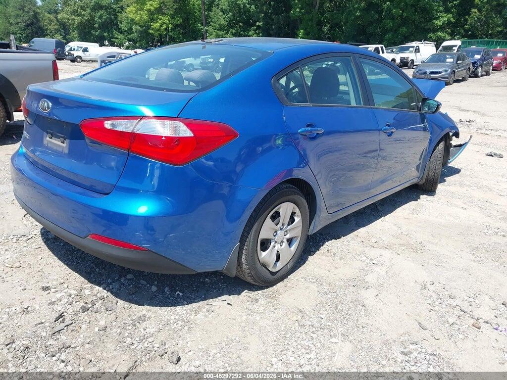 KNAFX4A66F5307522 2015 KIA FORTE photo no. 4