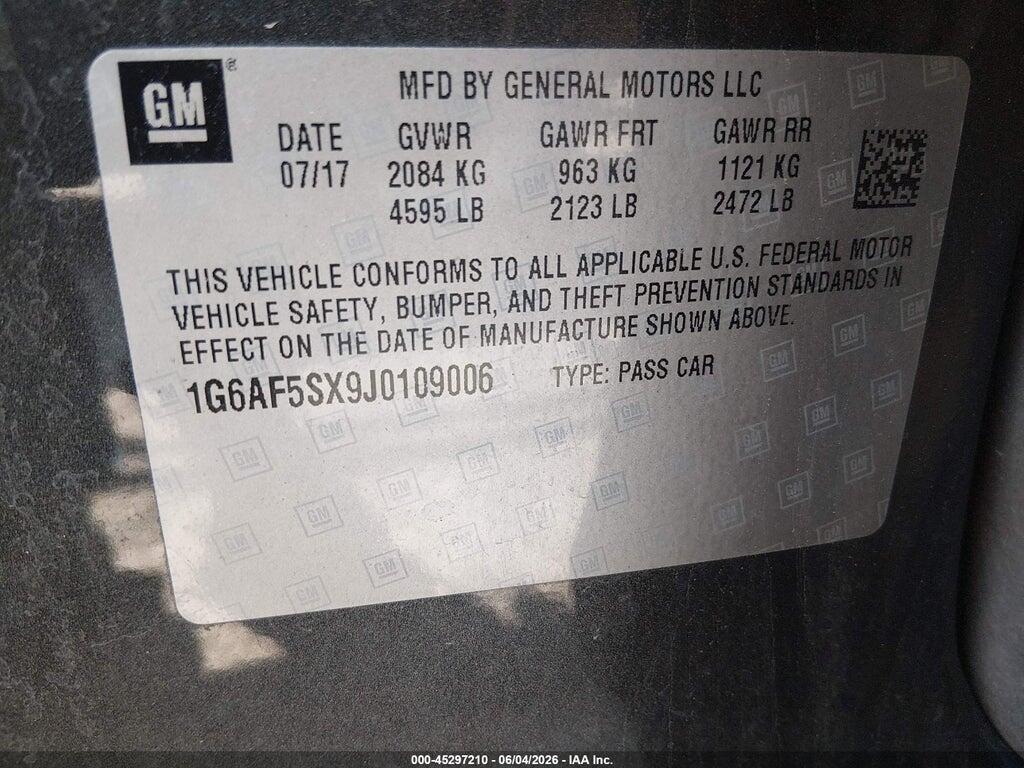1G6AF5SX9J0109006 2018 CADILLAC ATS photo no. 9