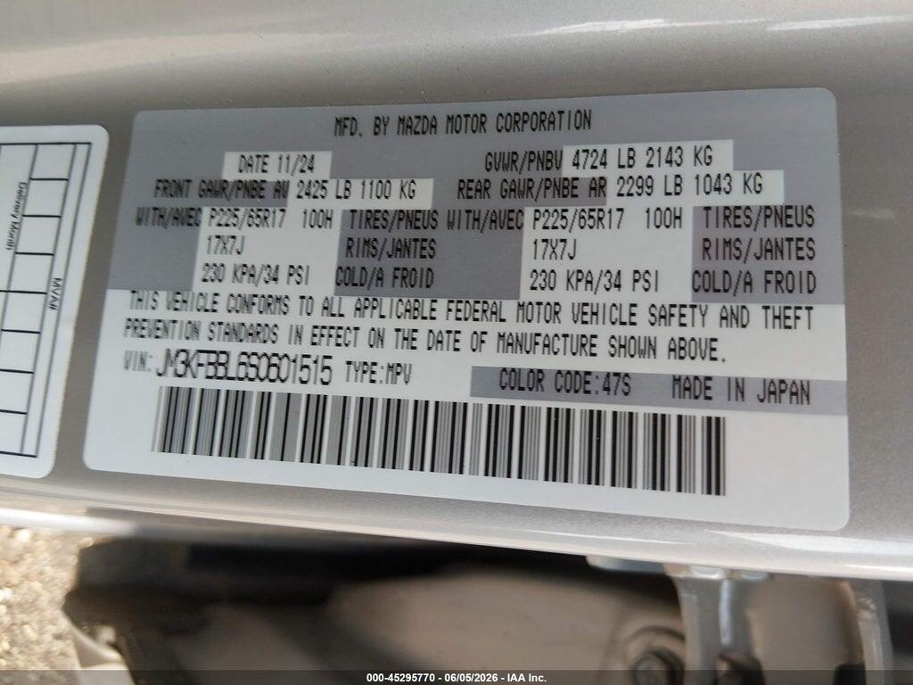 JM3KFBBL6S0601515 2025 MAZDA CX-5 photo no. 9