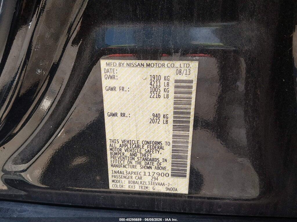 1N4AL3APXEC117900 2014 NISSAN ALTIMA photo no. 9