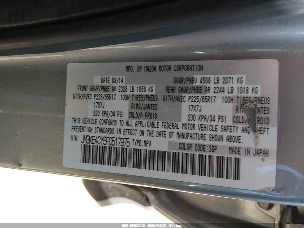JM3KE4CY5F0517975 2015 MAZDA CX-5 photo no. 9