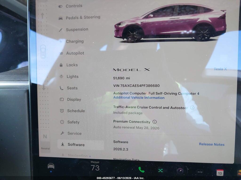 7SAXCAE54PF386680 2023 TESLA MODEL X photo no. 7