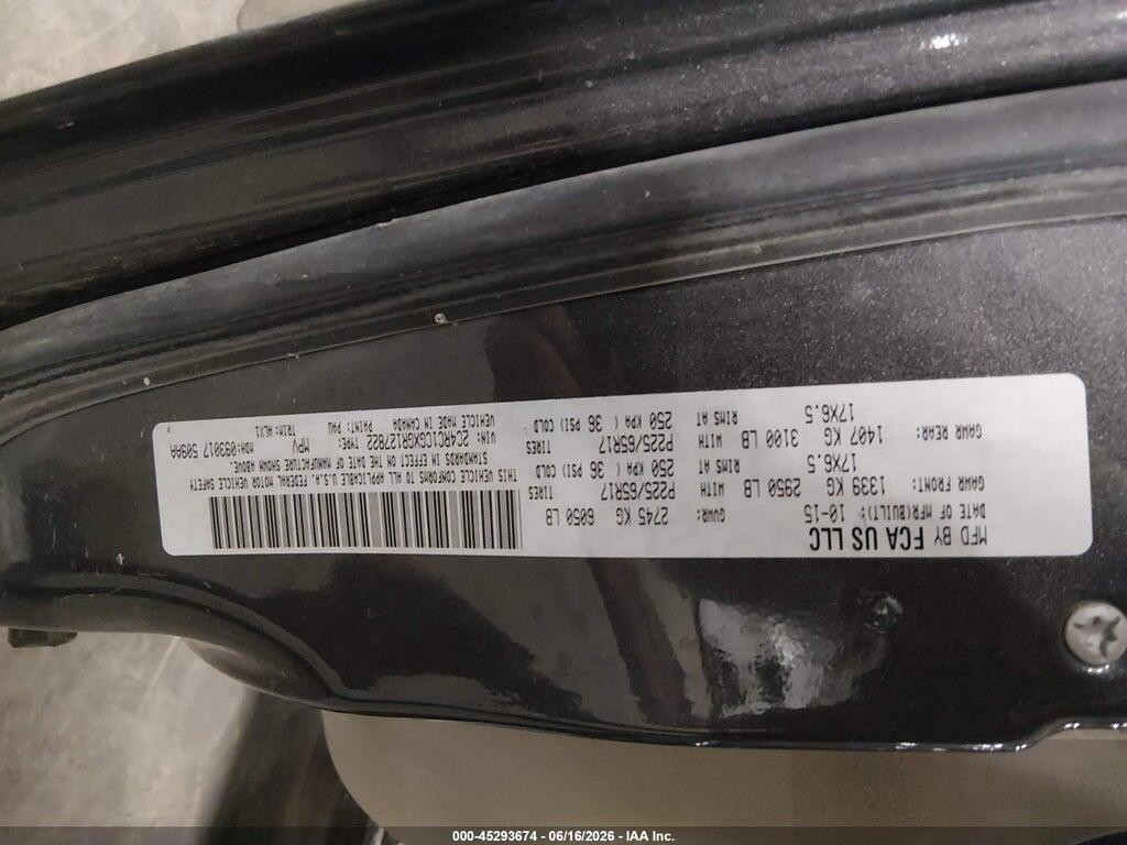 2C4RC1CGXGR127822 2016 CHRYSLER TOWN & COUNTRY photo no. 9