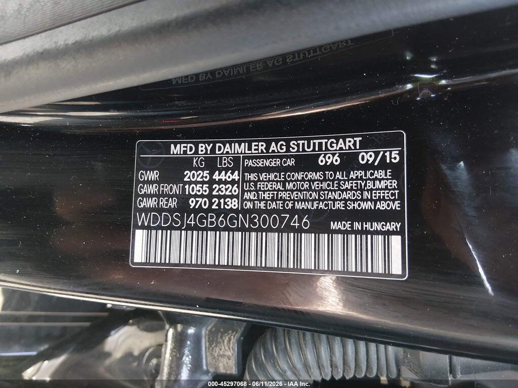 WDDSJ4GB6GN300746 2016 MERCEDES-BENZ CLA 250 photo no. 9