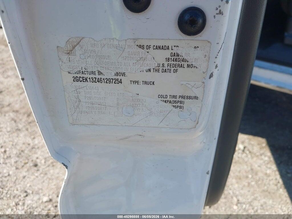 2GCEK13Z461297254 2006 CHEVROLET SILVERADO 1500 photo no. 9
