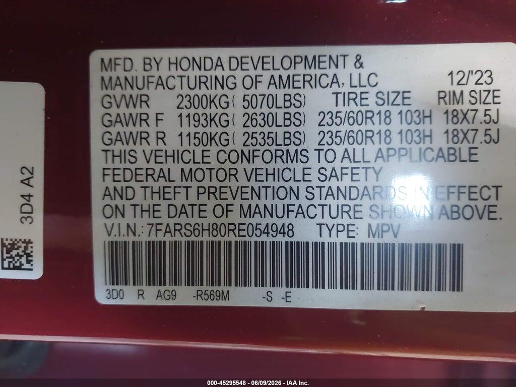 7FARS6H80RE054948 2024 HONDA CR-V HYBRID photo no. 9