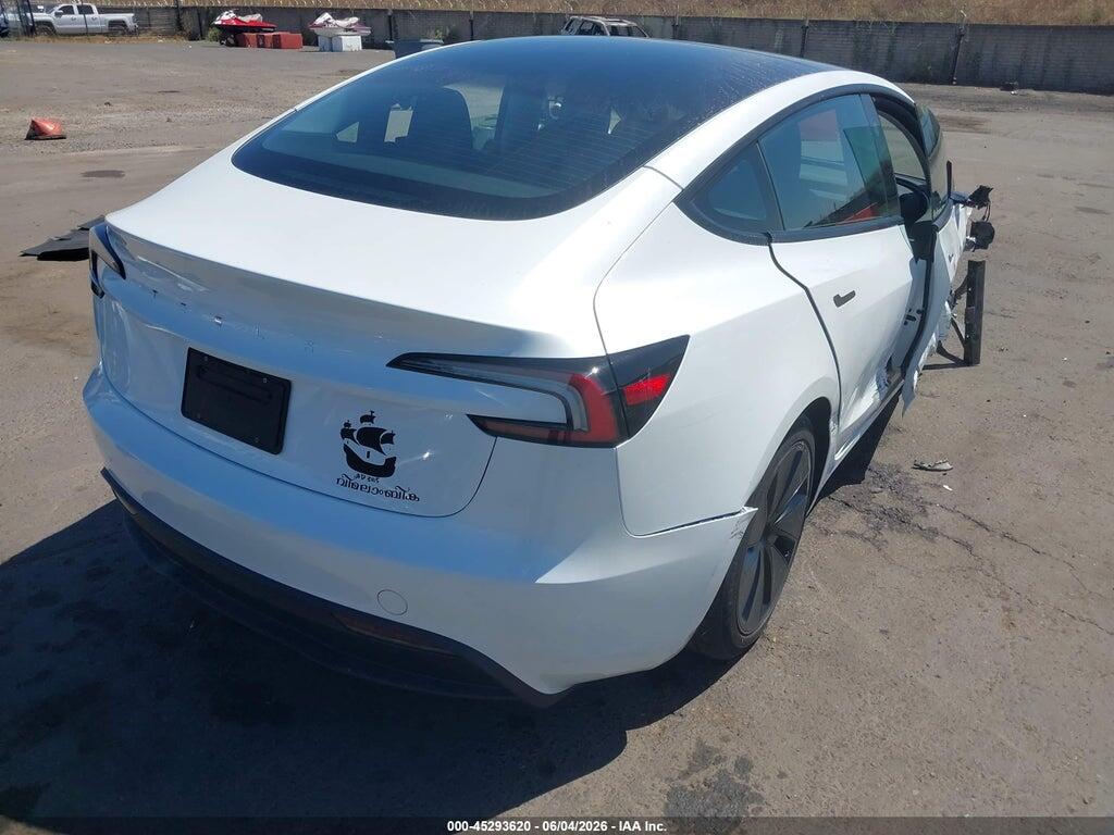 5YJ3E1EA0SF081897 2025 TESLA MODEL 3 photo no. 4