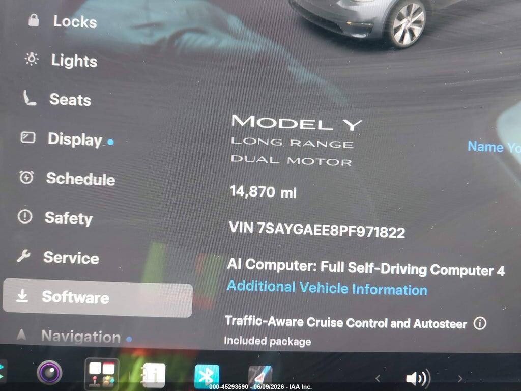 7SAYGAEE8PF971822 2023 TESLA MODEL Y photo no. 7