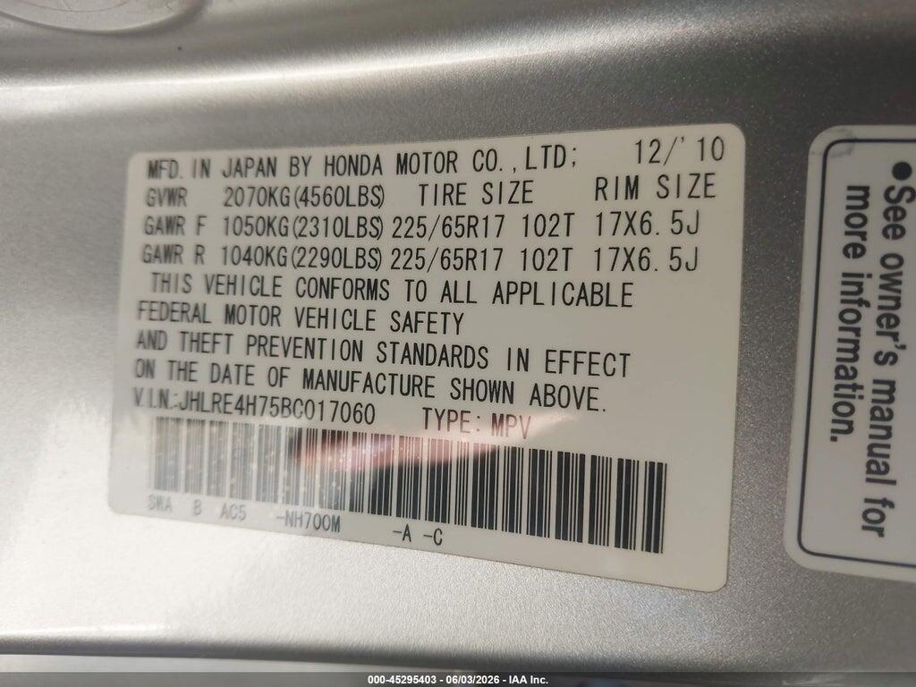 JHLRE4H75BC017060 2011 HONDA CR-V photo no. 9