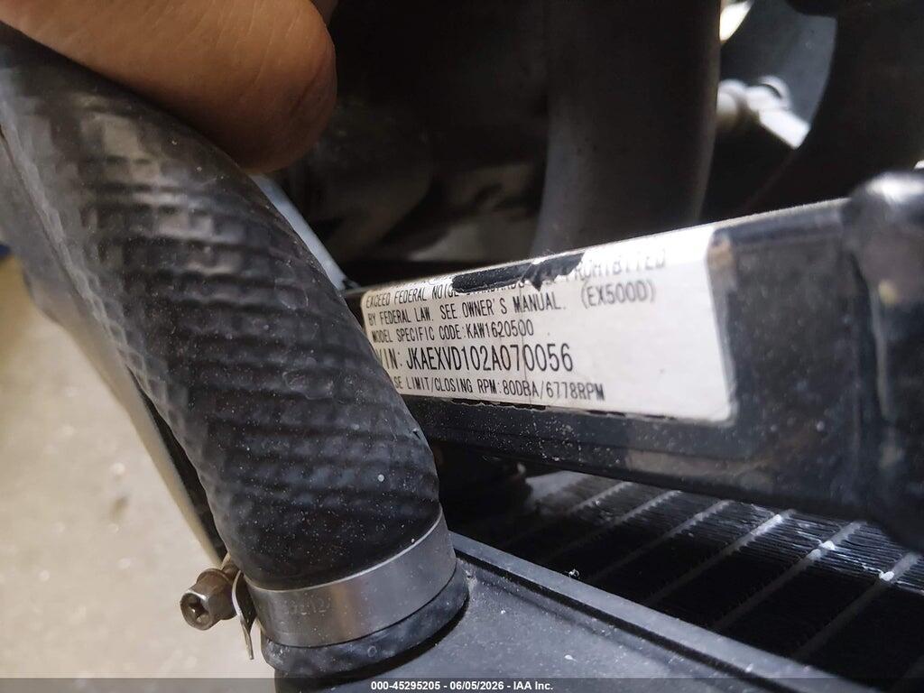 JKAEXVD102A070056 2002 KAWASAKI EX500 photo no. 10
