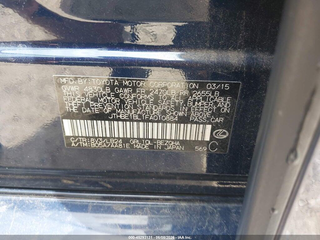 JTHBE1BL1FA010884 2015 LEXUS GS 350 photo no. 9