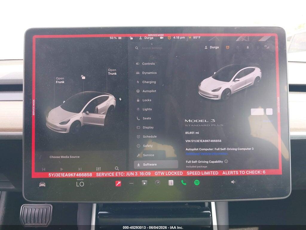 5YJ3E1EA9KF466858 2019 TESLA MODEL 3 photo no. 7