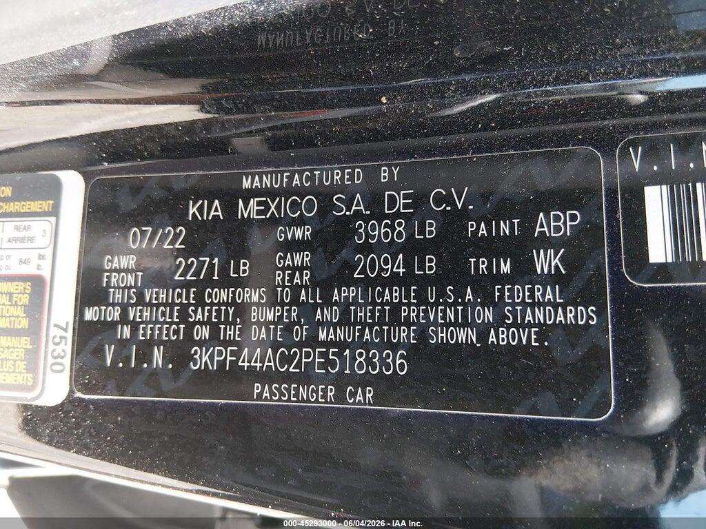 3KPF44AC2PE518336 2023 KIA FORTE photo no. 9
