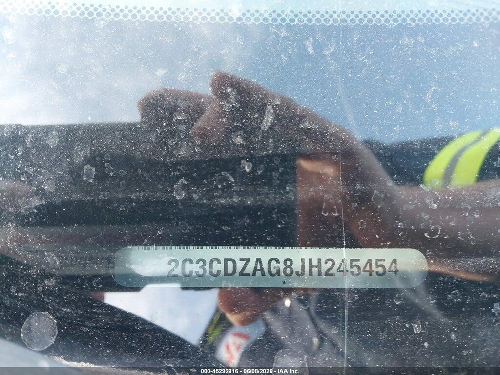 2C3CDZAG8JH245454 2018 DODGE CHALLENGER photo no. 9