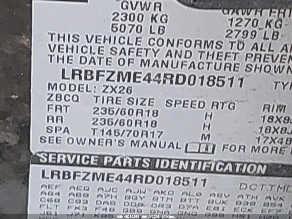 LRBFZME44RD018511 2024 BUICK ENVISION photo no. 9