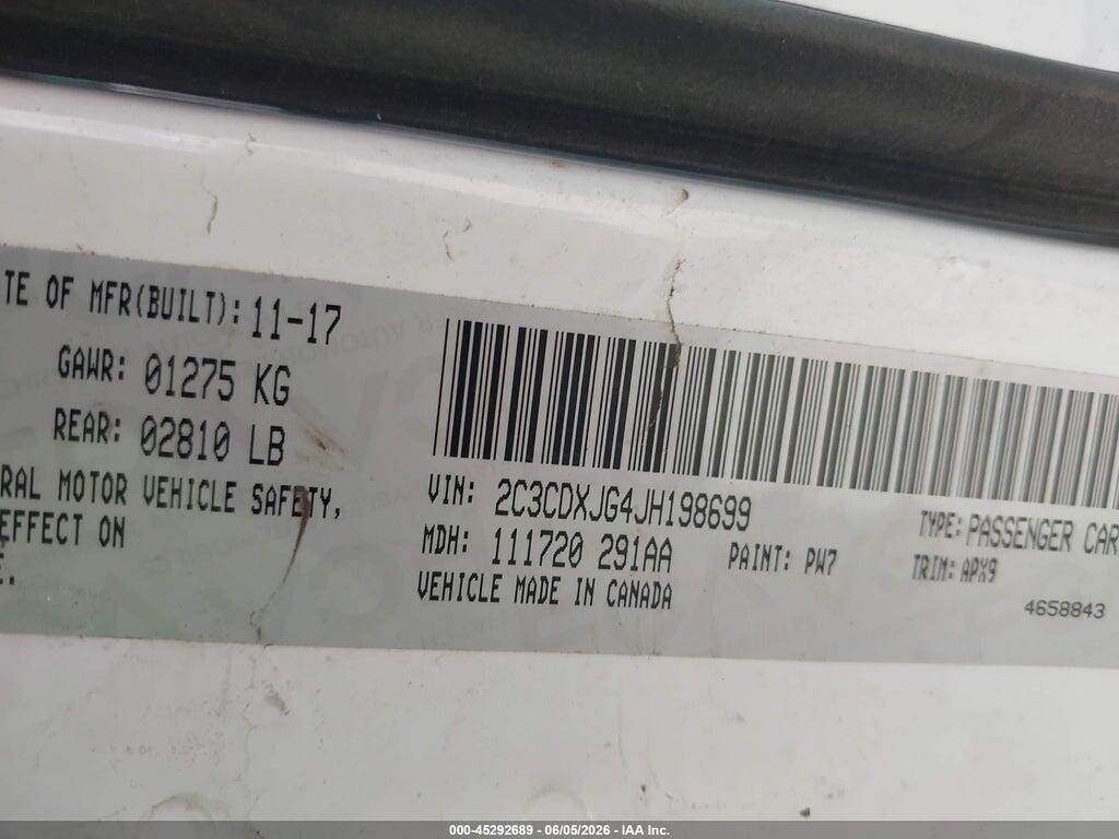 2C3CDXJG4JH198699 2018 DODGE CHARGER photo no. 9