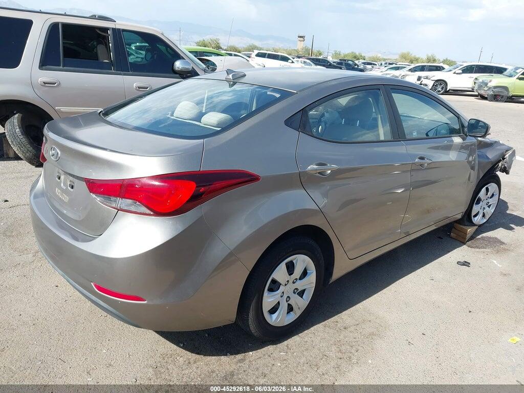 5NPDH4AE8GH750531 2016 HYUNDAI ELANTRA photo no. 4