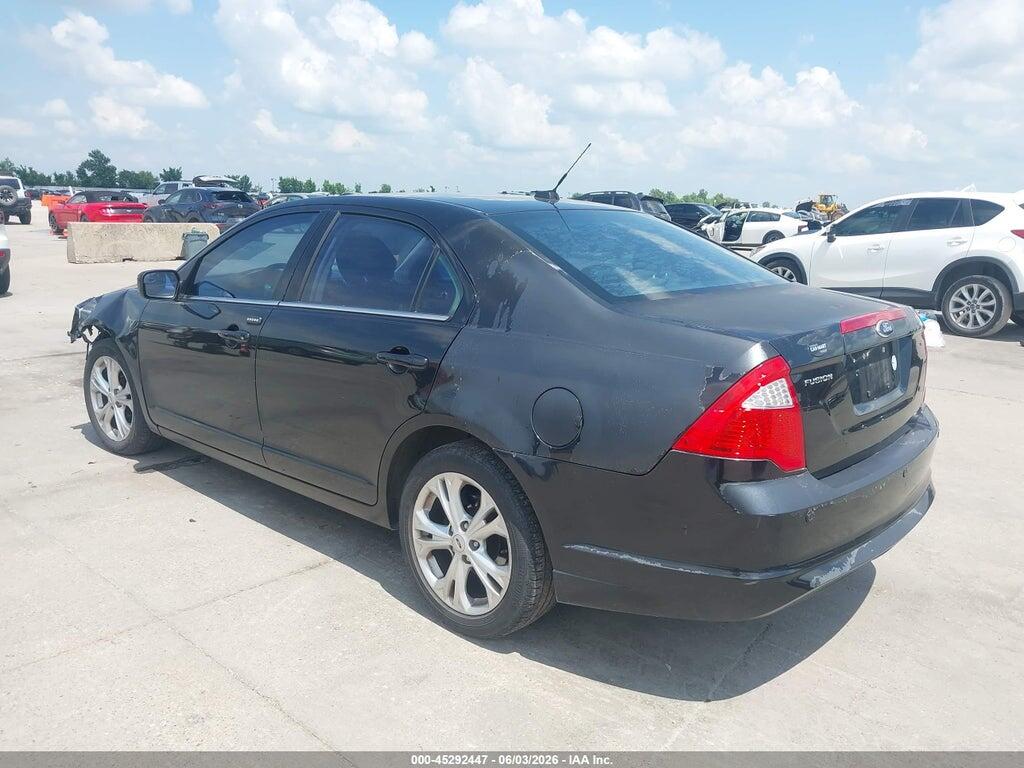 3FAHP0HA9CR354444 2012 FORD FUSION photo no. 3