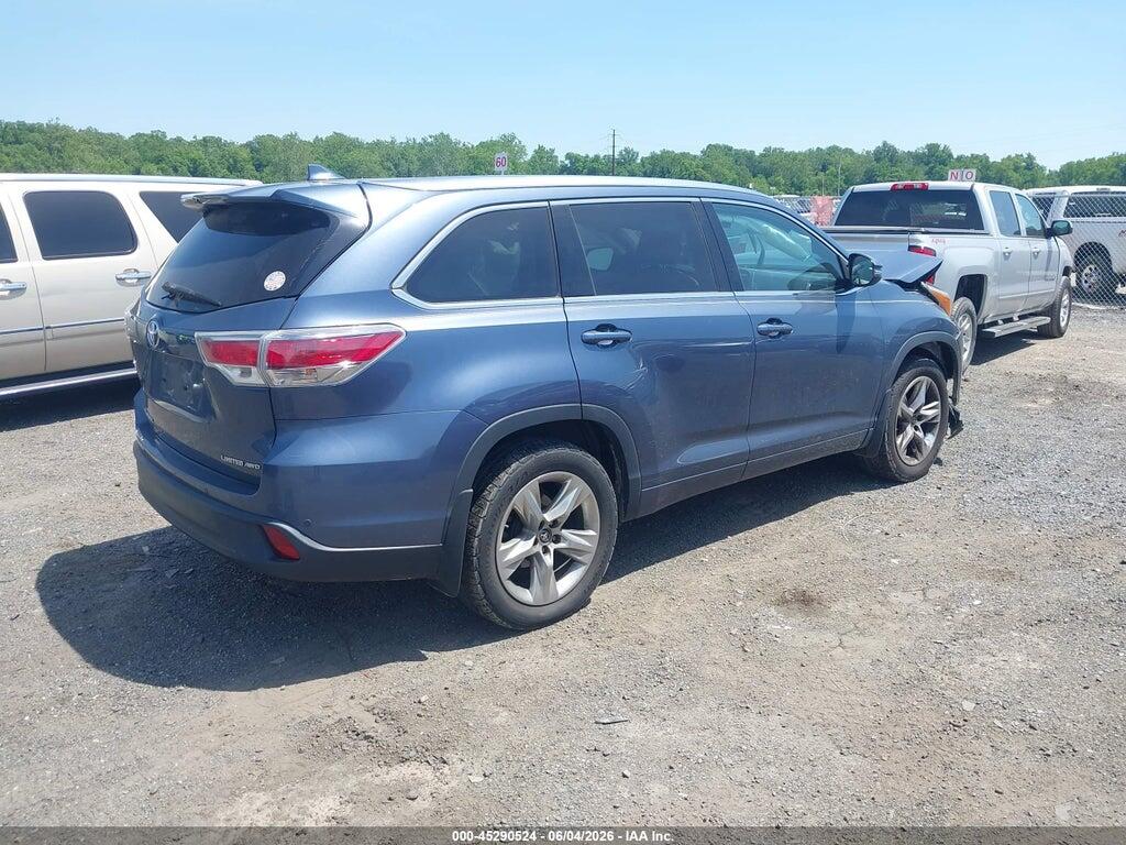 5TDDKRFH3GS231303 2016 TOYOTA HIGHLANDER photo no. 4