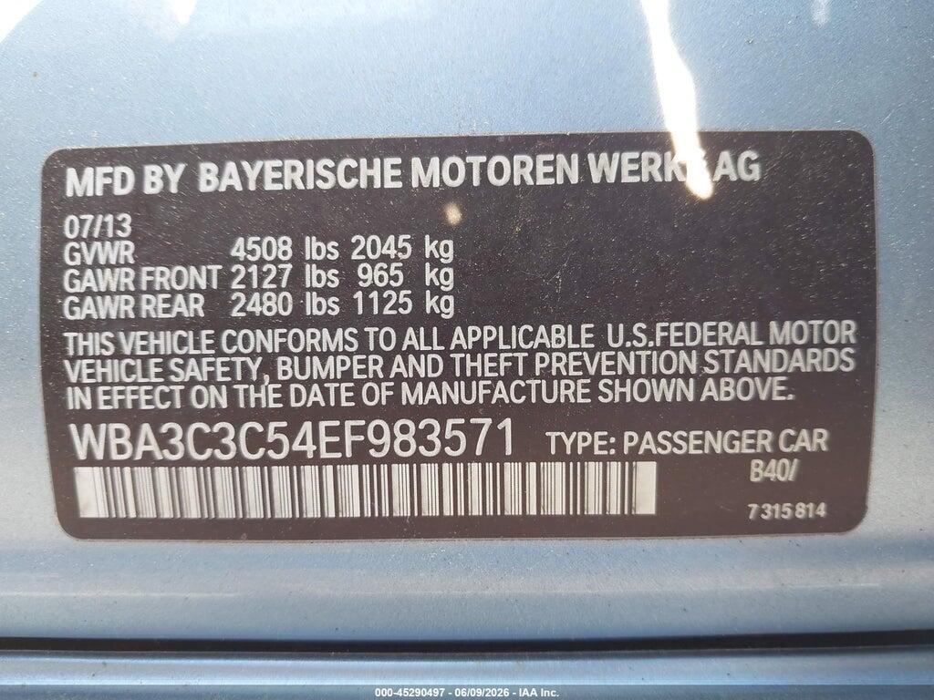 WBA3C3C54EF983571 2014 BMW 320I photo no. 9
