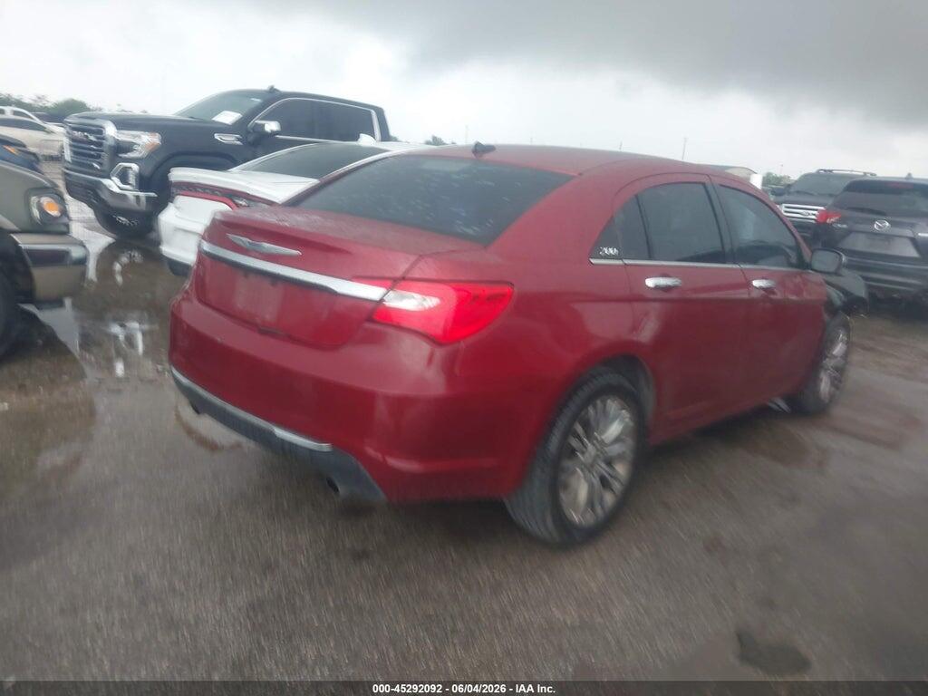1C3CCBCG9CN307719 2012 CHRYSLER 200 photo no. 4
