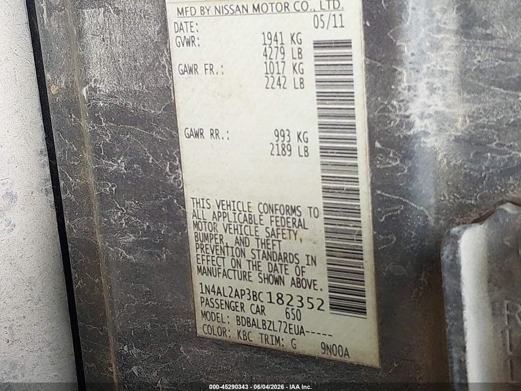 1N4AL2AP3BC182352 2011 NISSAN ALTIMA photo no. 9