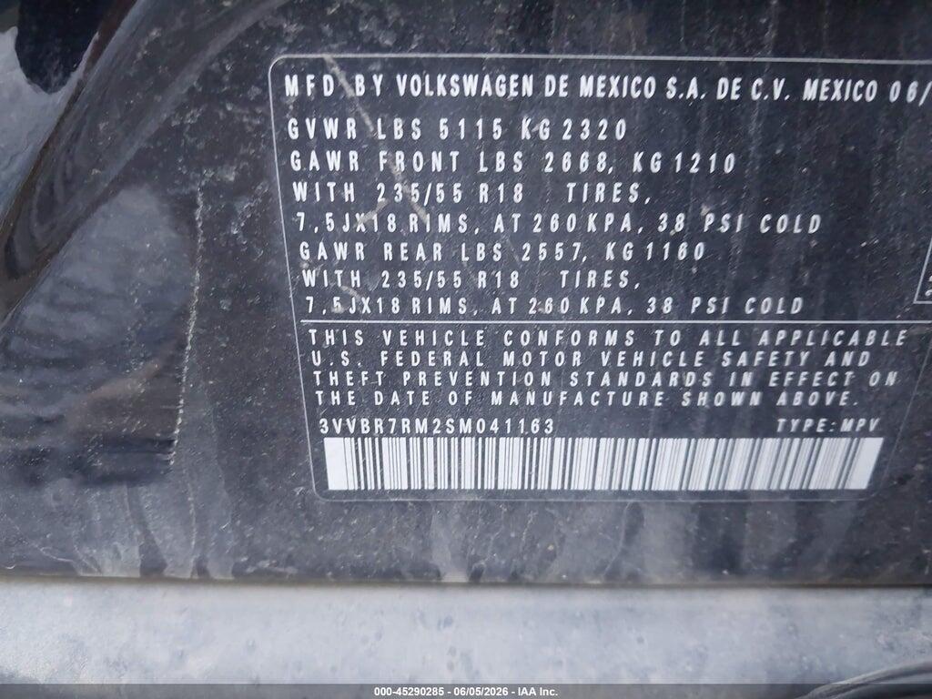 3VVBR7RM2SM041163 2025 VOLKSWAGEN TIGUAN photo no. 9