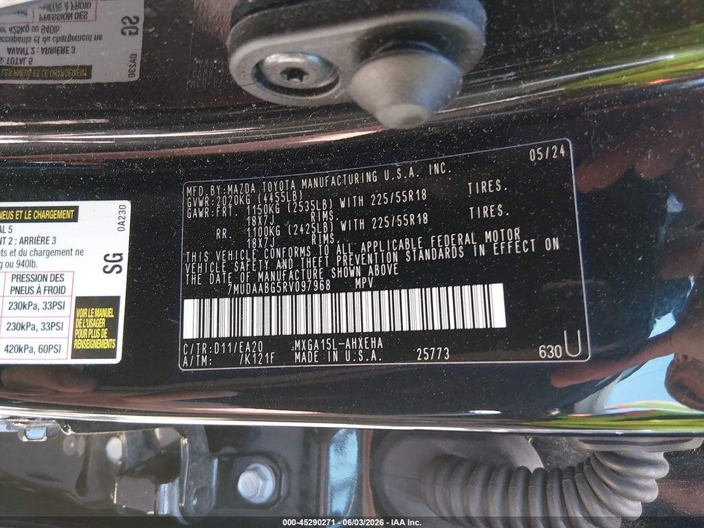 7MUDAABG5RV097968 2024 TOYOTA COROLLA CROSS photo no. 9