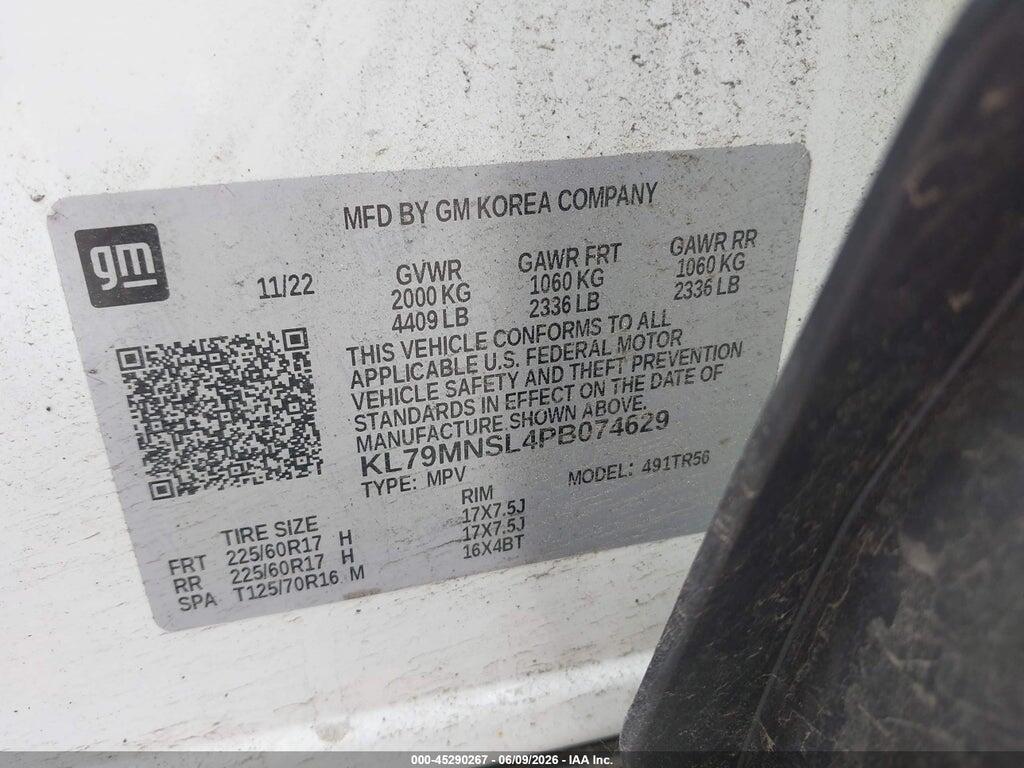 KL79MNSL4PB074629 2023 CHEVROLET TRAILBLAZER photo no. 9