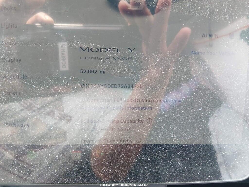 7SAYGDED7SA347251 2025 TESLA MODEL Y photo no. 7
