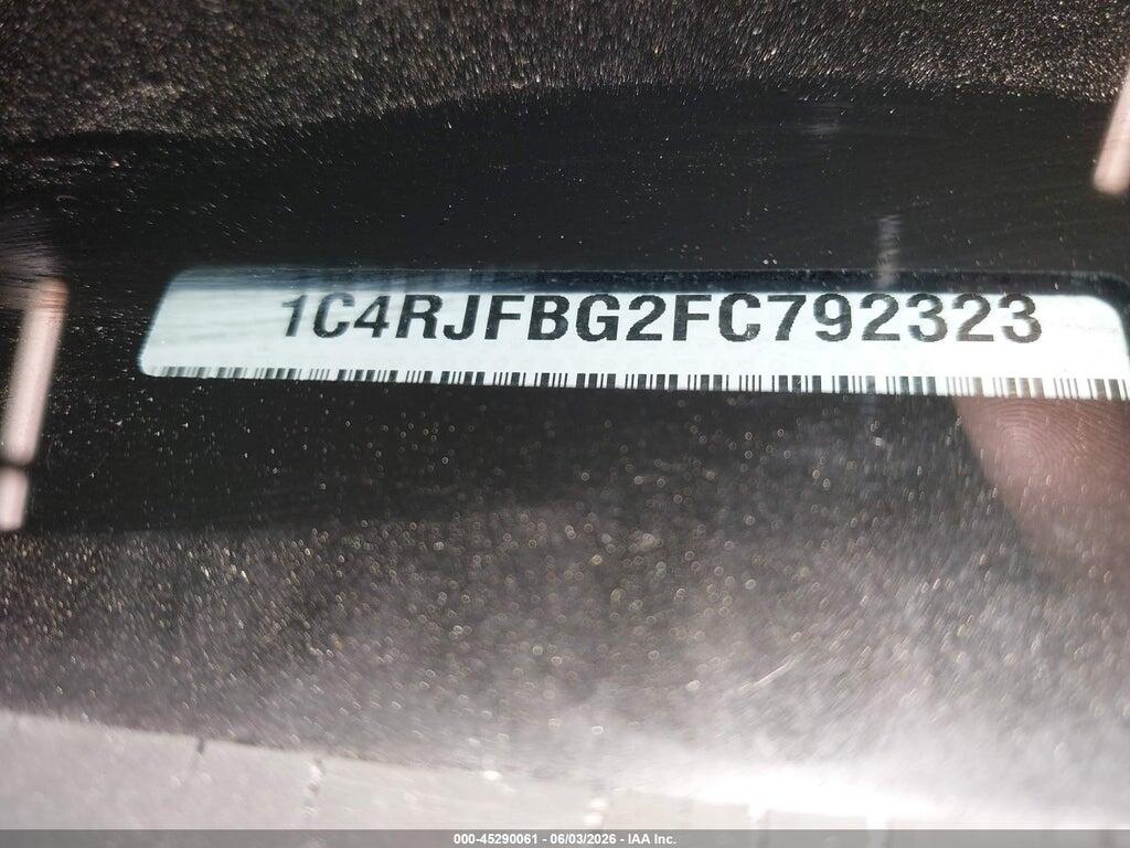 1C4RJFBG2FC792323 2015 JEEP GRAND CHEROKEE photo no. 9