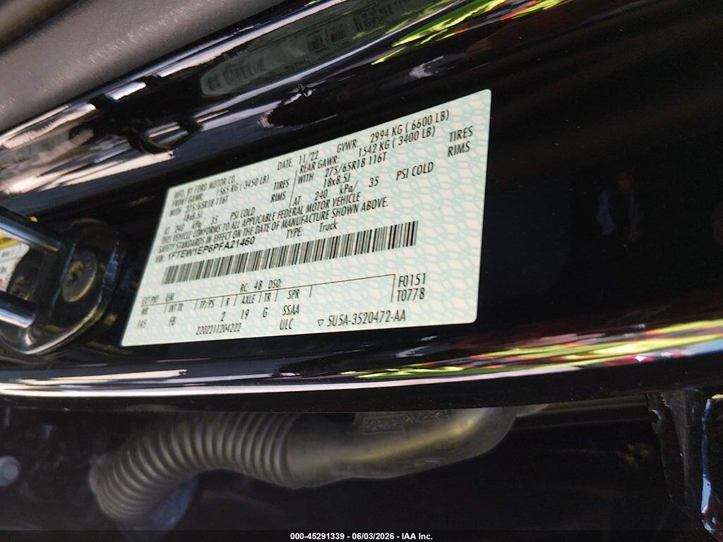1FTEW1EP6PFA21460 2023 FORD F-150 photo no. 9
