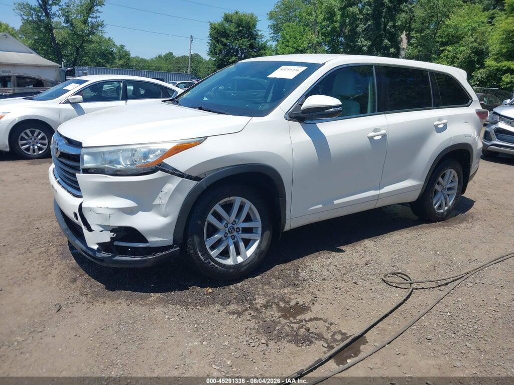5TDBKRFH4GS317548 2016 TOYOTA HIGHLANDER photo no. 2