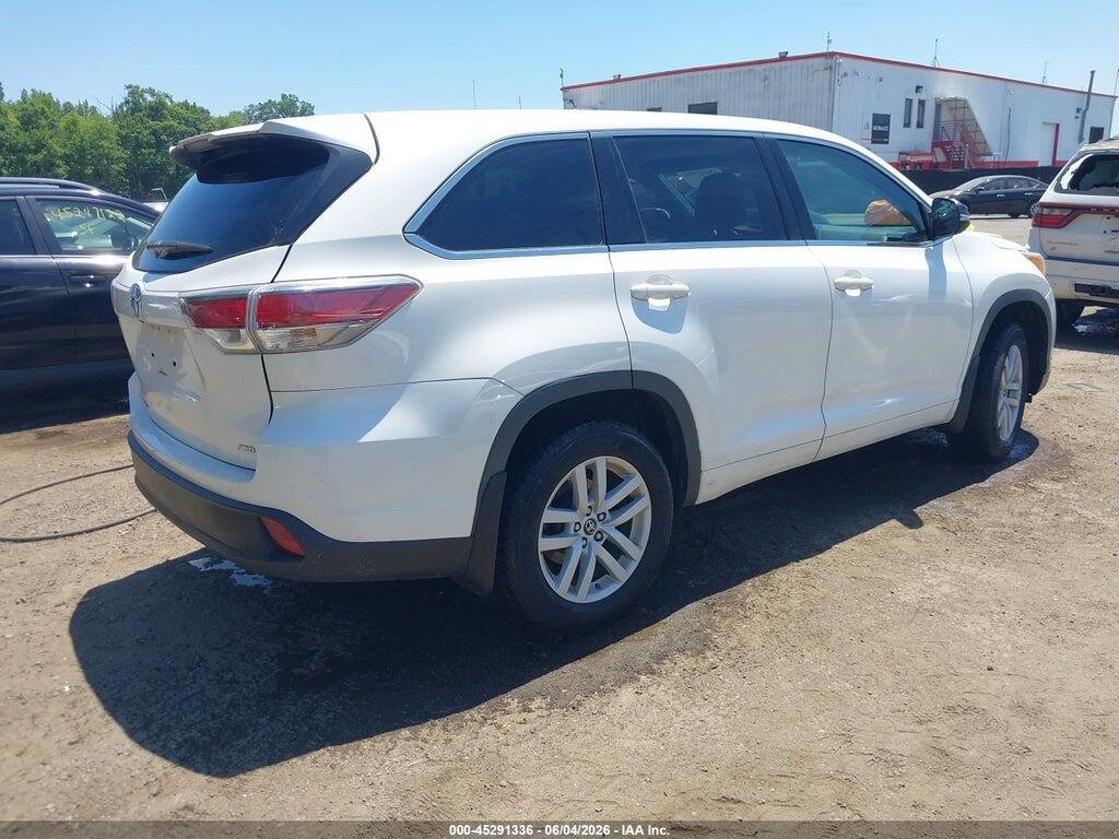 5TDBKRFH4GS317548 2016 TOYOTA HIGHLANDER photo no. 4