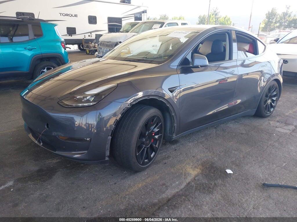 5YJYGDEE4MF182397 2021 TESLA MODEL Y photo no. 2