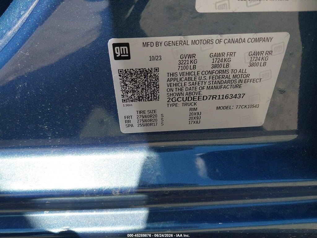 2GCUDEED7R1163437 2024 CHEVROLET SILVERADO 1500 photo no. 9