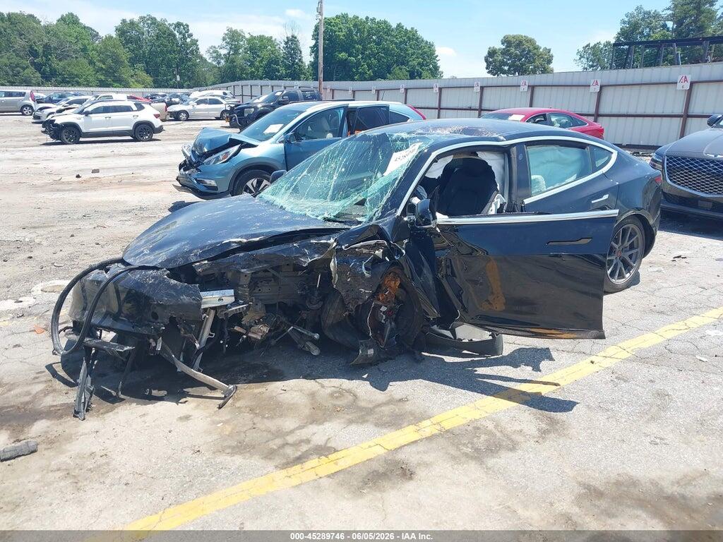 5YJ3E1EA9JF173377 2018 TESLA MODEL 3 photo no. 2