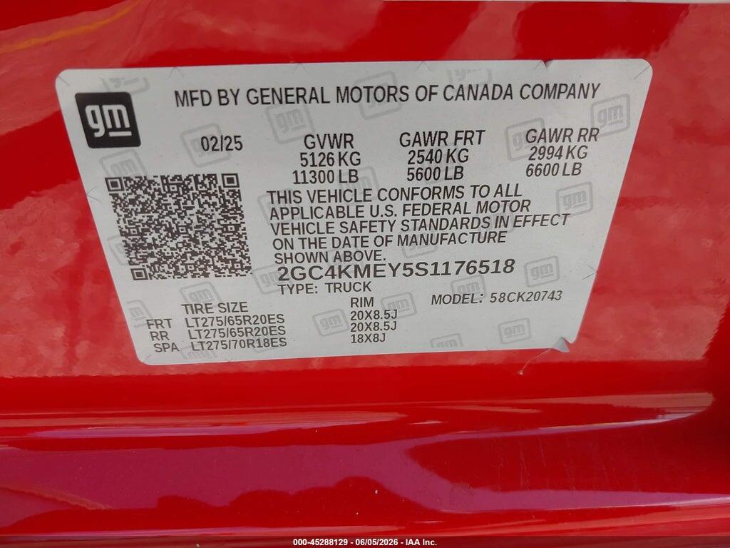 2GC4KMEY5S1176518 2025 CHEVROLET SILVERADO 2500HD photo no. 8