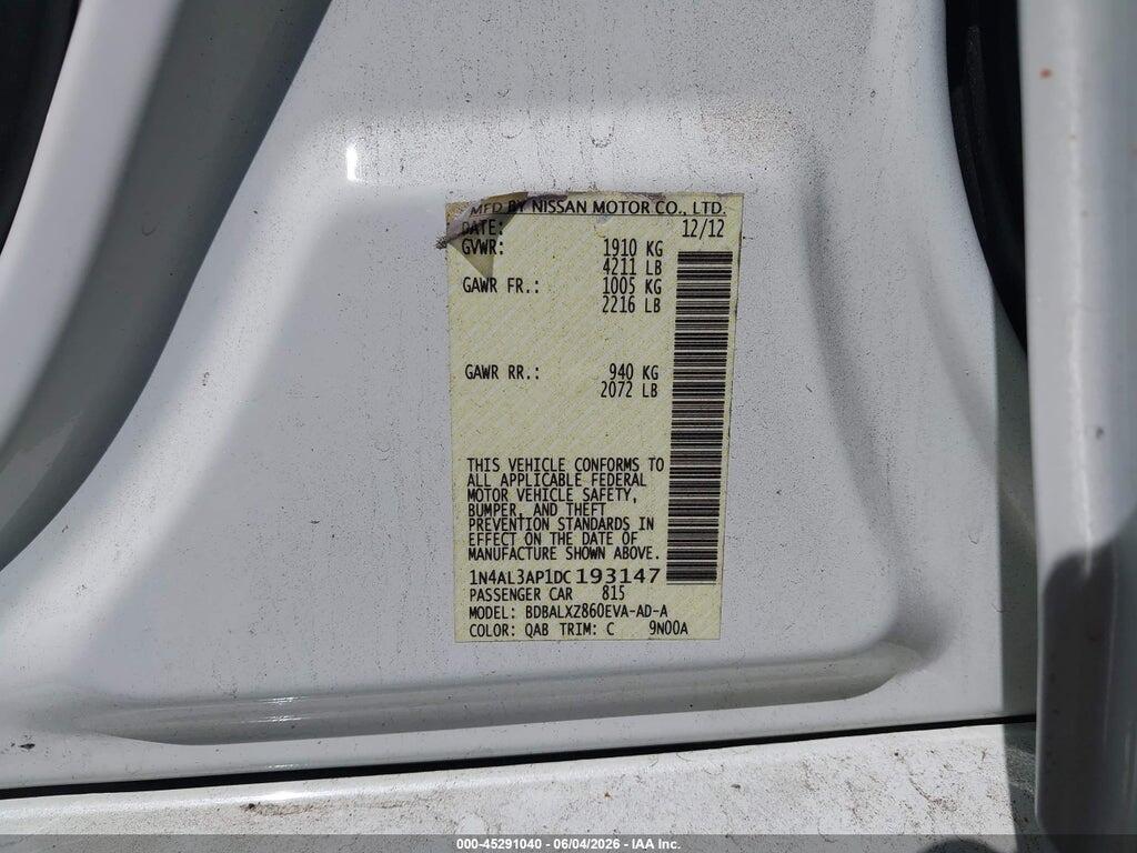 1N4AL3AP1DC193147 2013 NISSAN ALTIMA photo no. 9