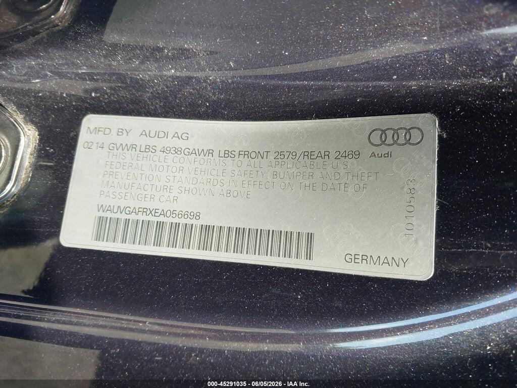 WAUVGAFRXEA056698 2014 AUDI S5 photo no. 9