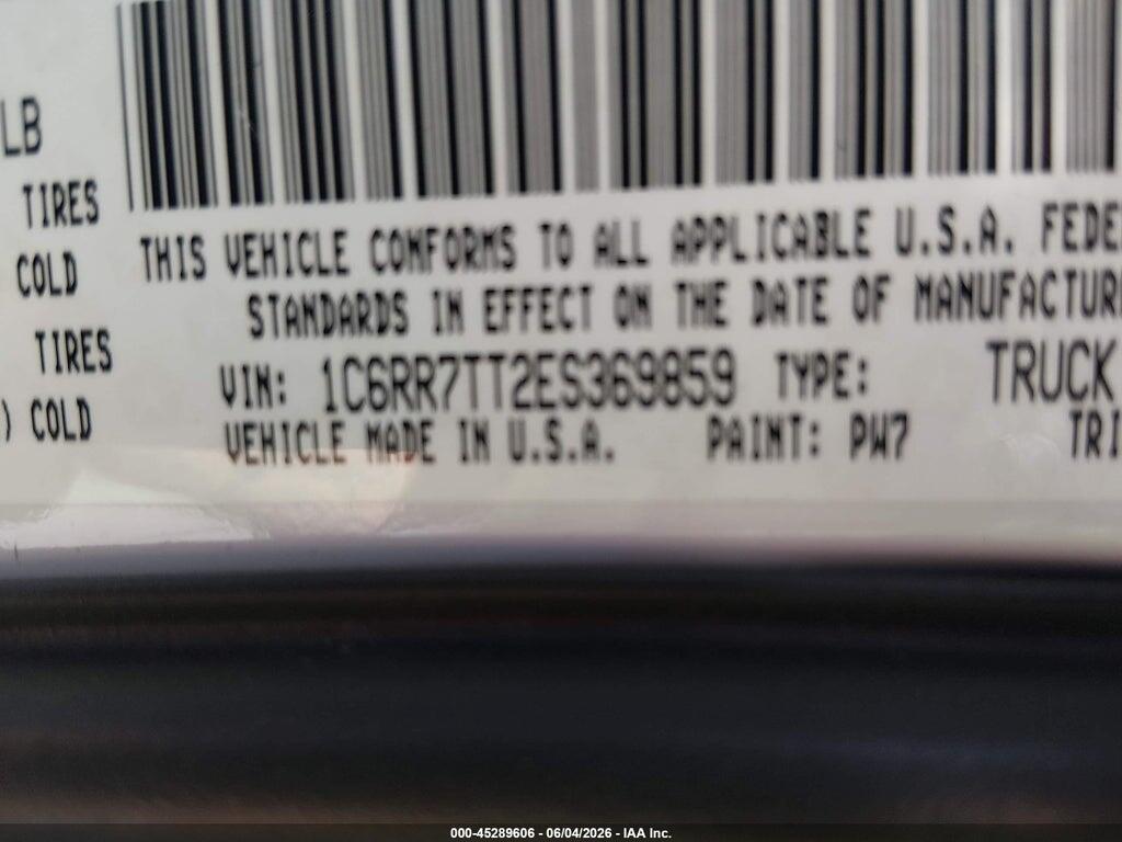 1C6RR7TT2ES369859 2014 RAM 1500 photo no. 9