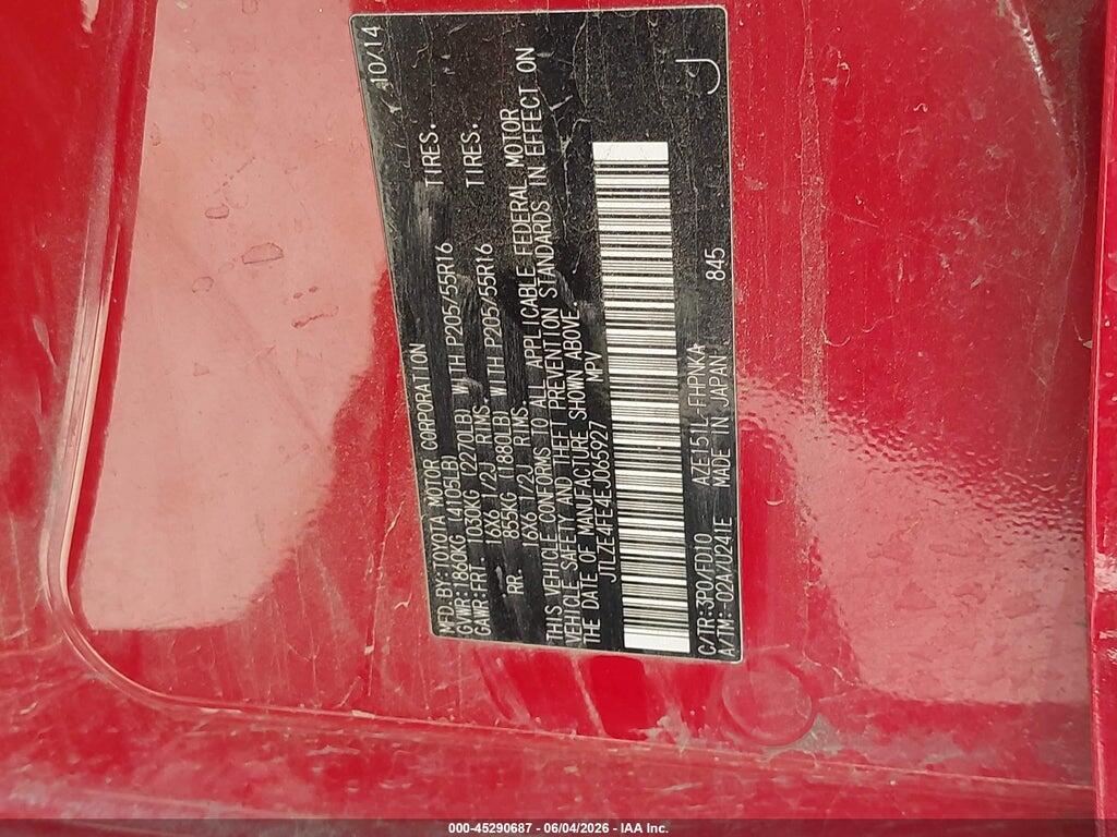JTLZE4FE4EJ065927 2014 SCION XB photo no. 9