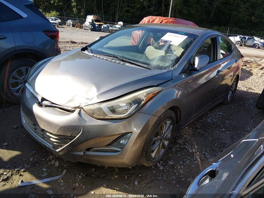 5NPDH4AE4EH511586 2014 HYUNDAI ELANTRA photo no. 2