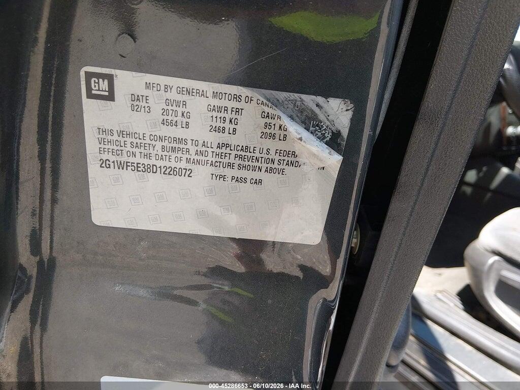 2G1WF5E38D1226072 2013 CHEVROLET IMPALA photo no. 9