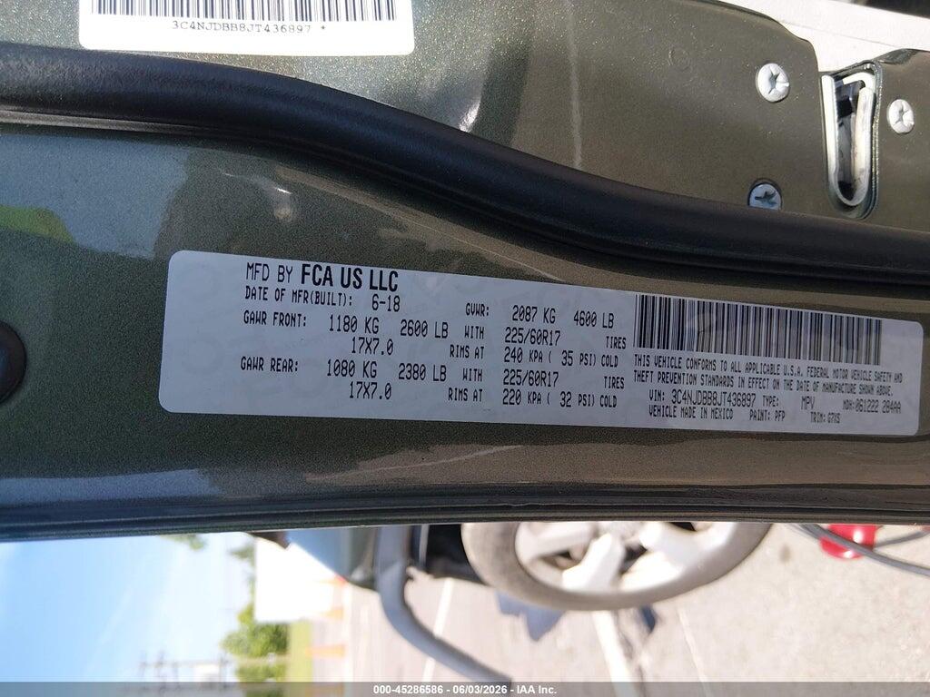 3C4NJDBB8JT436897 2018 JEEP COMPASS photo no. 9