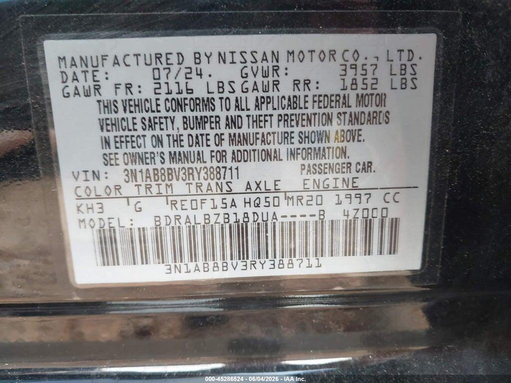 3N1AB8BV3RY388711 2024 NISSAN SENTRA photo no. 9