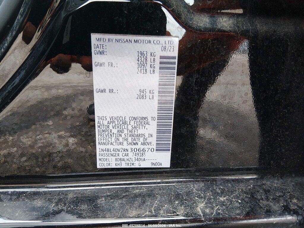 1N4BL4DV2RN306670 2024 NISSAN ALTIMA photo no. 9