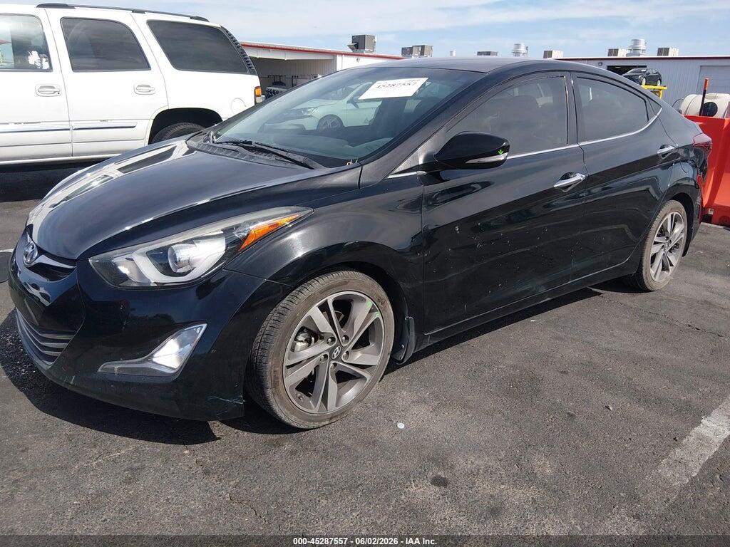 5NPDH4AEXEH545970 2014 HYUNDAI ELANTRA photo no. 2